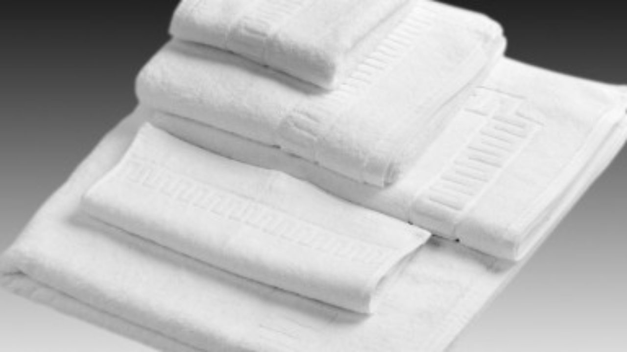 Blanco, 30 X 50 GCM Textil para HOSTELERÍA, 100% ALGODÓN Pack de 6 Und Toalla Greca ADP Home 